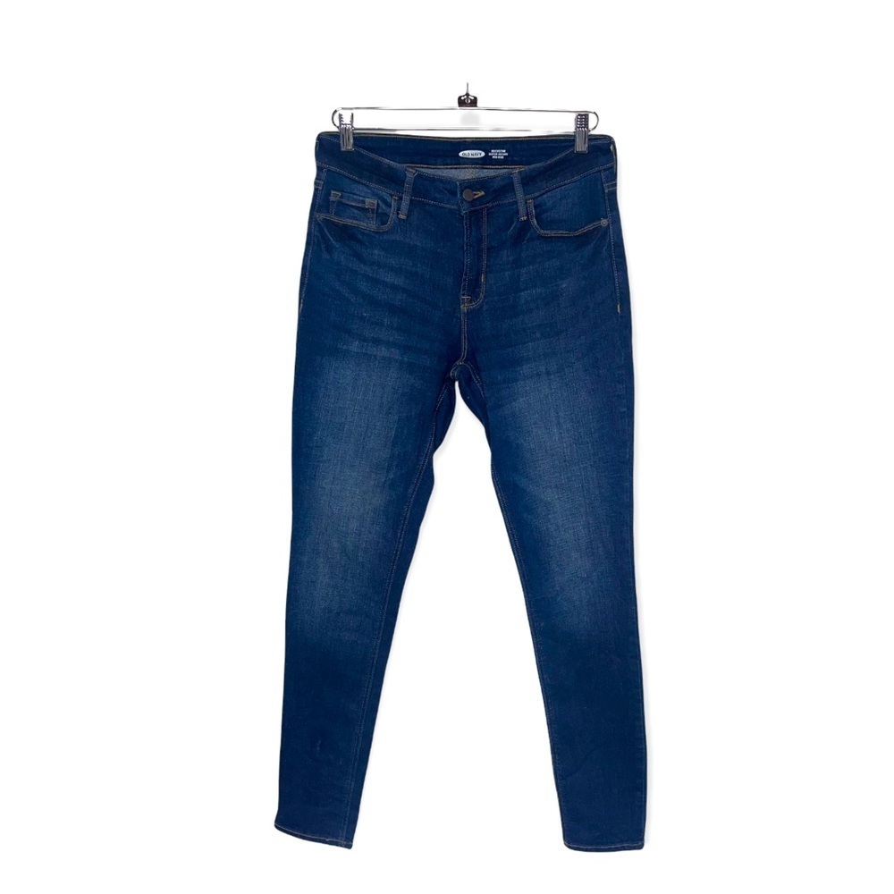 OLD NAVY Blue Rockstar Super Skinny Mid-Rise Jean 10 Long